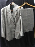Men's Shark Skin Gray? Suit Jacket and Slacks by Milano