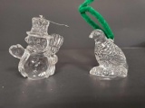 Pair of WATERFORD AND MARQUI Christmas Ornaments