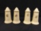 (2) Pairs of Pfaltzgraff The Village pattern salt and pepper shakers