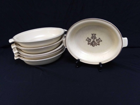 (6) Pfaltzgraff Village Pattern 9.5" Serving / Casserole Dishes