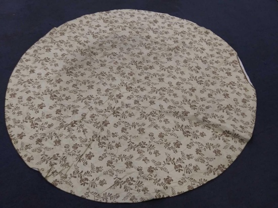 66" Pfaltzgraff Village pattern circular plastic tablecloth,