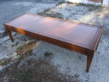 Glass-top Neo-classical Wooden Coffee Table