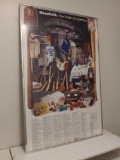 Baseball: The Pride of America Metal framed poster, baseball chronology memorabilia