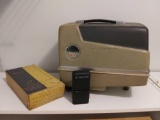Revere 503 slide projector with empty slide case and gucki 135b Viewer