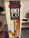 Atlantic 4 Ft Steel 80 CD tower, with box, Heavy Gauge