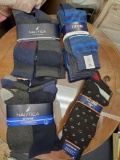 NEW 4-packs, 21 pair, NAUTICA, Dockers and IZOD Mens socks