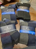 NEW 4-packs, 20 pair, NAUTICA Dri-Motion and Casual Crew Mens socks