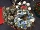 (3) Medium Sized Holiday Wreathes: spring, winter, Saint Patrick's Day