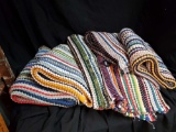 6- Braided Rag Rugs, various sizes