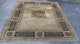 8x10 Natco Chateaux Rectangular Cream Transitional Woven Area Rug