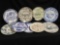 (9) Collectable Dual Colored States Plates: Including Fine American Ironstone