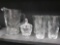 54 Oz Pitcher Prescut Clear by ANCHOR HOCKING with Sugar Bowl and (4) Glasses