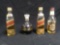 (4) Mini Bottles with Contents, Unsealed