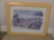 Framed and Matted Behind Glass Beachscape Print