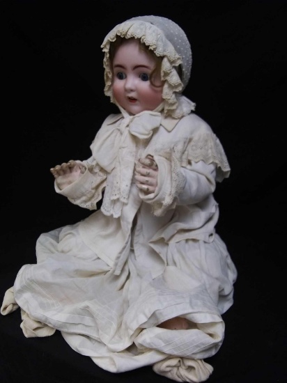 19" Seated A3 MADE IN GERMANY Antique Doll