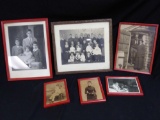 (6) Mostly Antique Photos on Frames