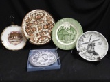 (5) Collectible Plates Including Ornate Copper Etching