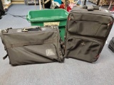 Travel grouping including Rolling and straped garment bag