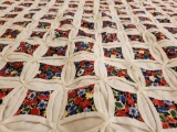 Gorgeous Cathedral Quilt, appears handmade