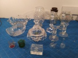 Large Grouping of Vintage Glass Including Shannon Crystal