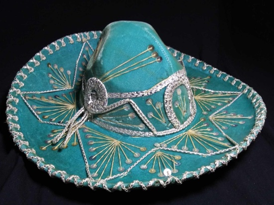 Brilliant Satiny Velour-feel Authentic Mexican Sombrero
