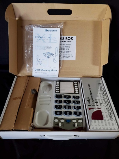 New Boxed AMERIPHONE Dialogue XL-40 EXTRA LOUD & Clear amplified telephone
