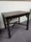 Chinoiserie table, refinshed matte black