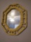 Vintage Home Interiors Petite wall mirror, faux Bamboo, molded plastic