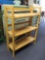 Regency Flip Flop 3 Level Oak Wood Fold-up Low-Profile Transforming Bookshelf