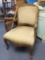 French Sitting Chair, Upholstered Wood
