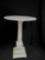 vintage Marble topped ACCENT Table, white