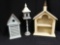 Shabby chic New Trio of Cute Birdhouses and Shelves