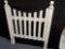 Solid, sturdy Garden Gate white Twin headboard