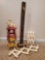 WOOD Country Decor including wreath/stocking stand