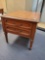 Single Drawer Vintage Wooden Bedside Table