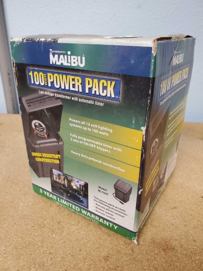 NEW in box, sealed, 100 Watt Power Pack, Malibu