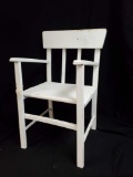 Child's wooden chair decor, shabby chic