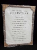 NEW - (1) Twas The Night Before Christmas Wood Framed Sign