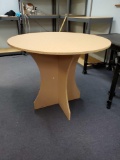 Durable wood composite Display table, collapsible