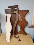 Wood pieces and parts including Scroll Architectural Oak