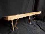 Wood and Twig theme Cast wall shelf