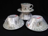 NEW 4 Sets of Pfaltzgraff naturewood mugs and saucers set