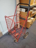 Fabulous Red Market Cart, rolling and collapsible