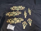 Cast Gold and Green decorative Bracket hardware