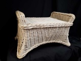 Thick Wicker Wing Ottoman/seat, rattan frame