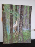 Original Painting Florida Scene - bird in Swamp/Forist