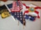 American Flag grouping including Florida flag