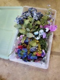Nice STORAGE bin of NEW florals, for arrangements