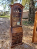 Vintage THOMASVILLE Secretary, with Glass doors 2 piece