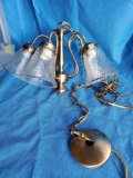 Nice, vintage, antique brass chandelier